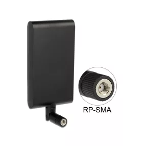   Delock WLAN antenna 802.11 ac/a/h/b/g/n RP-SMA 7,5 ~ 10 dBi irányított Rugalmas csatlakozóval (DL-88904)