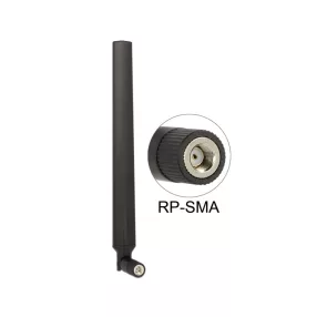   Delock gömbkarakterisztikájú WLAN antenna, RP-SMA csatlakozó, 4-7dBi, elfordítható kivitel, 802.11 (DL-88913)