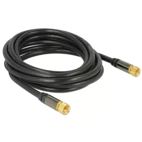  Delock Antennakábel F-csatlakozóval > F-csatlakozóval RG-6/U 3 m fekete (DL-88920)