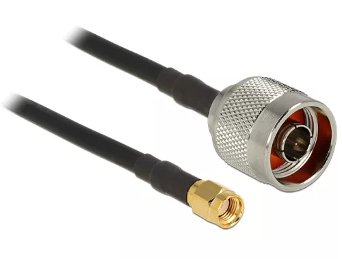 Delock N plug antennakábel > RP-SMA dugó CFD200 2 m alacsony veszteségű (DL-88940)