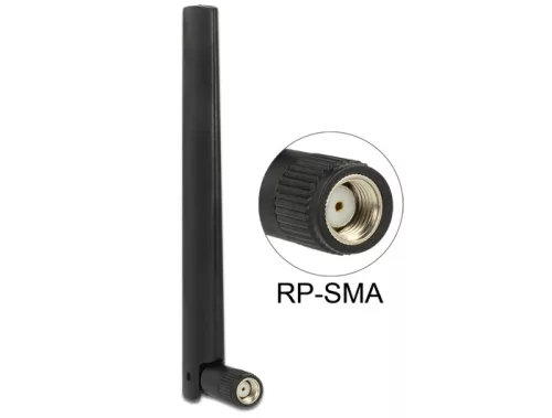 Delock ZigBee Antenna Multi Bluetooth, GSM, LTE, UMTS, WLAN IEEE 802.11 b/g/n RP-SMA 1~ 4.3 dBi omni (DL-88969)