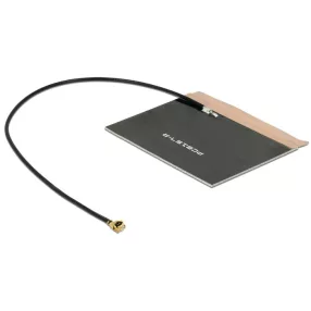   Delock LTE antenna MHF/U.FL-LP-068 kompatibilis dugó 2 ~ 3,5 dBi 150 mm PCB belső öntapadós (DL-88981)