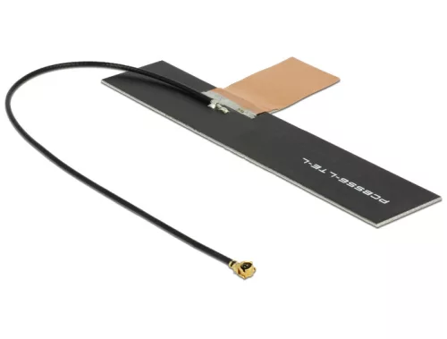 Delock LTE Antenna MHF/U.FL-LP-068 Compatible Plug 0.5 ~ 2.0 dBi 150 mm PCB Internal Self-Adhesive (DL-88982)