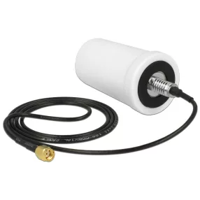   Delock WLAN antenna RP-SMA 802.11 ac/a/h/b/g/n 2 dBi mindenirányú fehér kültéri fehér (DL-88985)