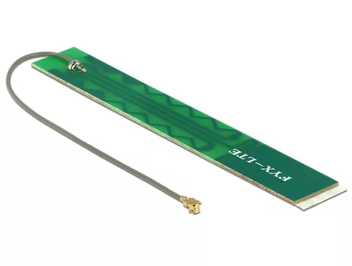 Delock LTE Antenna MHF /U.FL-LP-068 Kompatibilis dugó 3 dBi PCB belső öntapadós ragasztó szerelés (DL-88988)