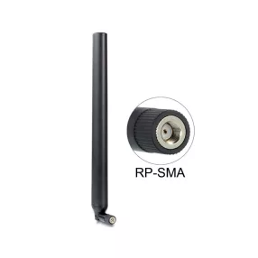   Delock WLAN antenna RP-SMA 802.11 ac/a/h/b/g/n 5,5 ~ 9 dBi mindenirányú csatlakozó Fekete (DL-88991)