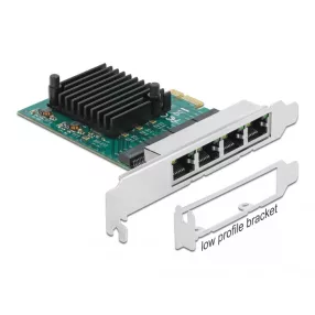Delock PCI Express x1 Kártya - 4 x Gigabit LAN (DL-89025)