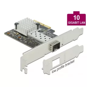   Delock PCI Express x4 kártya - 1 x SFP+ bővítőhely 10 Gigabit LAN (DL-89100)