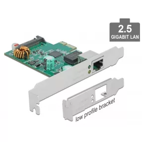   Delock PCI Express x1 kártya 1 x 2,5 Gigabites LAN PoE kártyára (DL-89139)