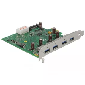   Delock USB 3.0 PCI Express Kártya 4 db külső A-típusú (DL-89323)
