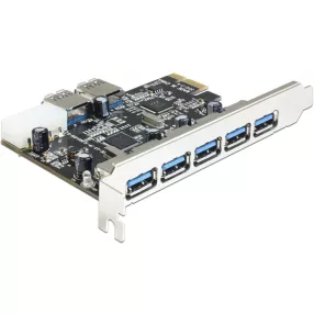   Delock PCI Express Card > 5 x külső + 2 x belső USB 3.0 (DL-89355)
