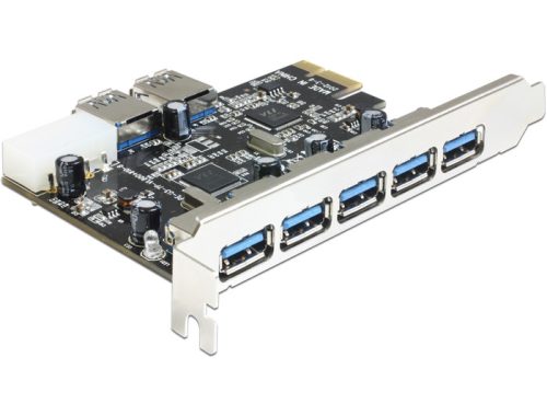 Delock PCI Express Card > 5 x külső + 2 x belső USB 3.0