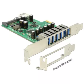   Delock PCI Express Kártya > 6 x külső + 1 x belső USB 3.0 (DL-89377)