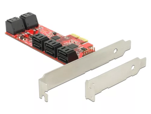 Delock PCI Express Kártya > 3 x Külső USB 3.0 + 1 x Külső Gigabit LAN   Vékony kivitel (DL-89382)