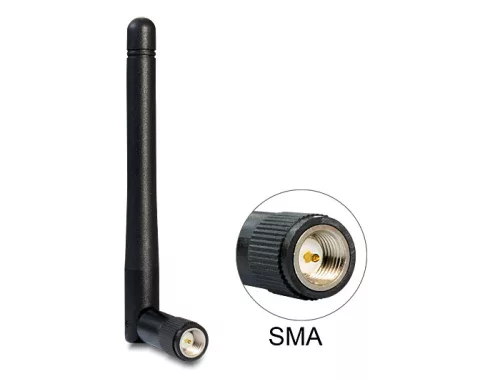 Delock WLAN 802.11 ac/a/h/b/g/n antenna SMA 2 dBi 2 dBi minden irányú csatlakozóval (DL-89437)