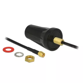   Delock ISM 433 MHz-es antenna SMA dugó 2 dBi mindenirányú fekete tetőre szerelhető kültéri antenna (DL-89487)