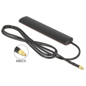   Delock LTE Antenna MMCX dugó 3 dBi minden irányú fix fekete öntapadós szereléssel (DL-89525)