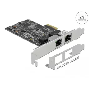   Delock PCI Express x2 kártya - 2 x 2,5 Gigabit LAN (DL-89530)