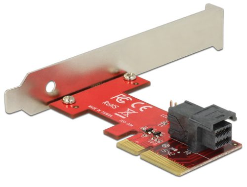 Delock PCI Express x4-kártya > 1 x belso SFF-8643 NVMe   alacsony profilú formatényezo