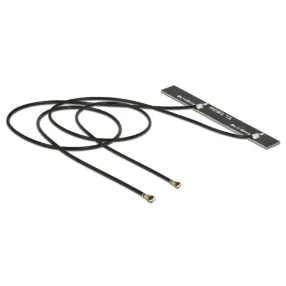   Delock WLAN Twin Antenna 2 x MHF IV / HSC MXHP32 compatible plug 802.11 ac/a/h/b/g/n 5 dBi 250 mm PC (DL-89571)