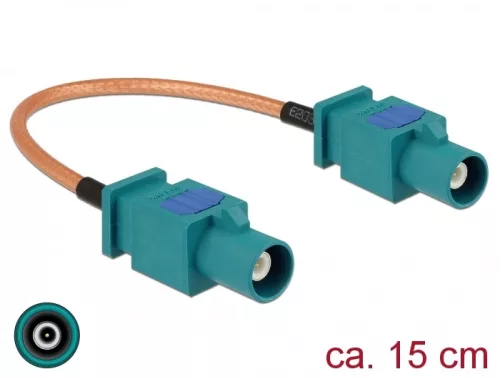 Delock Antennakábel, FAKRA Z-dugó > FAKRA Z-dugó, RG-316 15 cm (DL-89662)