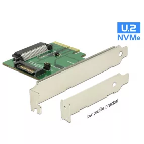   Delock PCI Express x4 Kártya > 1 x belső U.2 NVMe SFF-8639 hüvely (DL-89672)