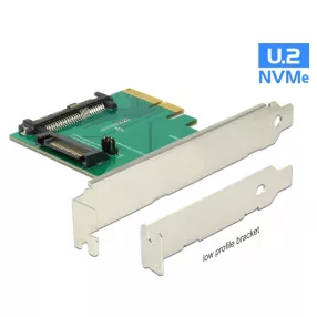   Delock PCI Express x4 Kártya > 1 x belső U.2 NVMe SFF-8639 dugó (DL-89673)