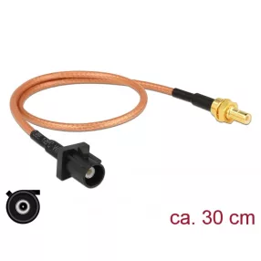   Delock Antennakábel, FAKRA Z-dugó > SMB-dugó, RG-316 30 cm (DL-89676)
