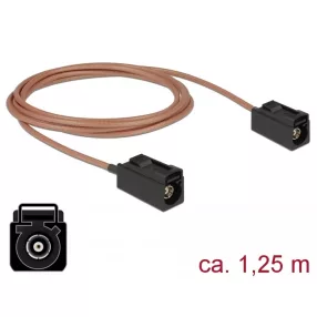   Delock Antenna kábel FAKRA A-hüvely > FAKRA A-hüvely RG-316 1,25 m (DL-89679)
