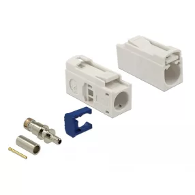   Delock FAKRA B 25 mm (hosszú) anya a krimpeléshez (DL-89686)