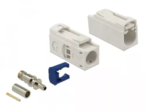 Delock FAKRA B 25 mm (hosszú) anya a krimpeléshez (DL-89686)