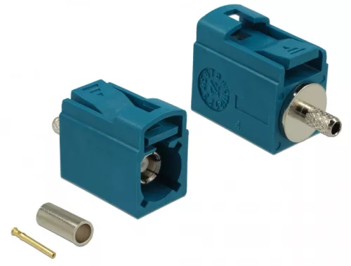 Delock FAKRA Z 21 mm (rövid) anya a krimpeléshez (DL-89709)