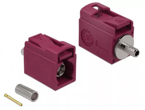 Delock FAKRA L 21 mm (rövid) anya a krimpeléshez (DL-89710)