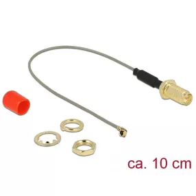   Delock Antenna kábel RP-SMA anya > MHF / U.FL-LP-068 kompatibilis apa csatlakozó 1.13 10 cm (DL-89830)