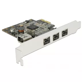   Delock PCI Express Kártya > 3 x külső FireWire B + 1 x belső FireWire A (DL-89864)