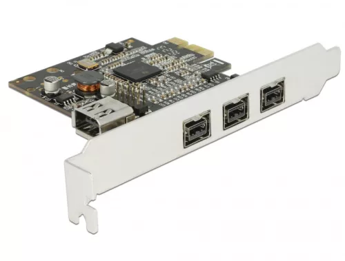 Delock PCI Express Kártya > 3 x külső FireWire B + 1 x belső FireWire A (DL-89864)