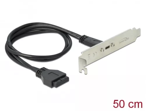 Delock Csatlakozó aljzat 1 x USB Type-C  porttal (DL-89937)