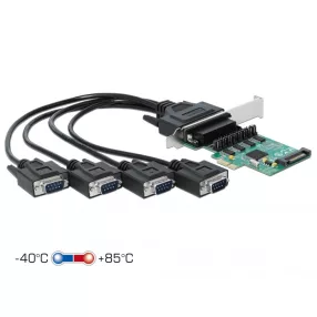   Delock PCI Express Kártya > 4 x soros RS-232 tápfeszültséggel (DL-89938)