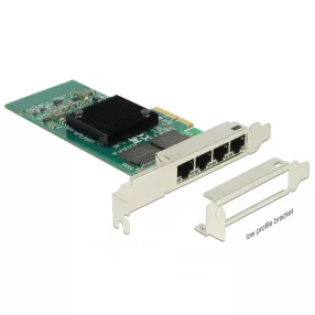 Delock PCI Express Kártya > 4 x Gigabit LAN (DL-89946)