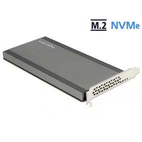   Delock PCI Express x16 kártya - 2 x belső NVMe M.2 M-kulcsok (DL-89961)