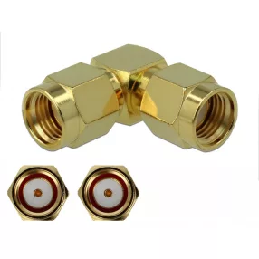   Delock Adapter RP-SMA-dugó apa RP-SMA-dugó 90  3 GHz (DL-89962)
