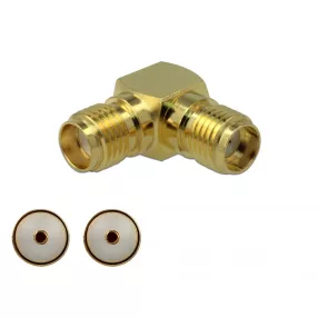   Delock Adapter, SMA csatlakozóhüvely apa SMA csatlakozóhüvely 90  3 GHz (DL-89964)
