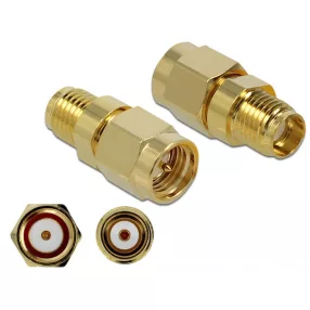   Delock Adapter SMA-dugó apa SMA csatlakozóhüvely 10 GHz (DL-89972)