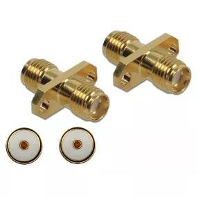   Delock Adapter, SMA hüvely apa SMA hüvely, panelrögzítés 10 GHz (DL-89980)