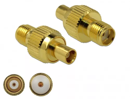 Delock Adapter, SMA csatlakozóhüvely apa MCX csatlakozóhüvely 3 GHz (DL-89988)