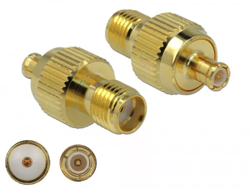 Delock Adapter SMA-hüvely apa MCX-dugó 3 GHz (DL-89989)
