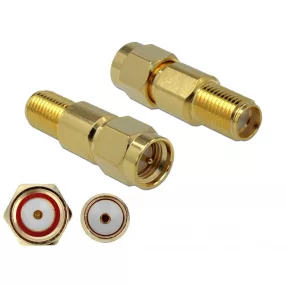   Delock Adapter SMA-dugó apa SMA csatlakozóhüvely 3 GHz (DL-89990)
