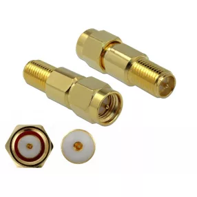   Delock Adapter SMA-dugós csatlakozó apa RP-SMA-csatlakozóhüvely 3 GHz (DL-89991)