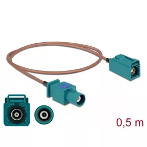   Delock Antennakábel FAKRA Z-dugó > FAKRA Z-hüvely RG-316 0,5 m (DL-90002)