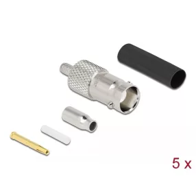   Delock BNC anya RG-174 / RG-316 krimpelésére illeszkedő süllyesztő csővel (DL-90014)